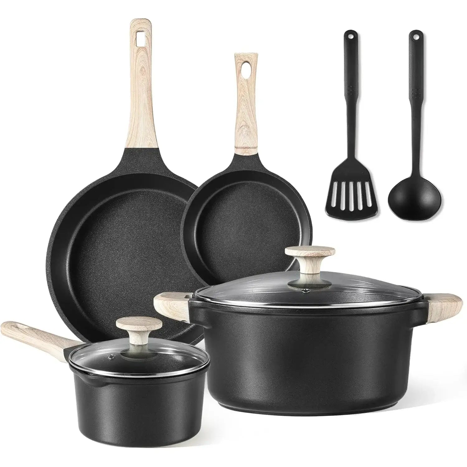 8pcs Non Stick Pots and Pans Set - Induction Cookware