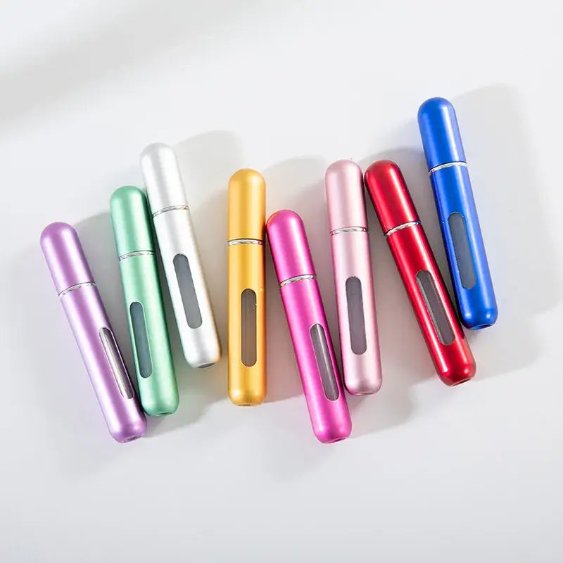 1/5Pcs 8/10ml Portable Mini Refillable Perfume Bottle With Spray Scent Pump Empty Cosmetic Containers Atomizer Bottle For Travel