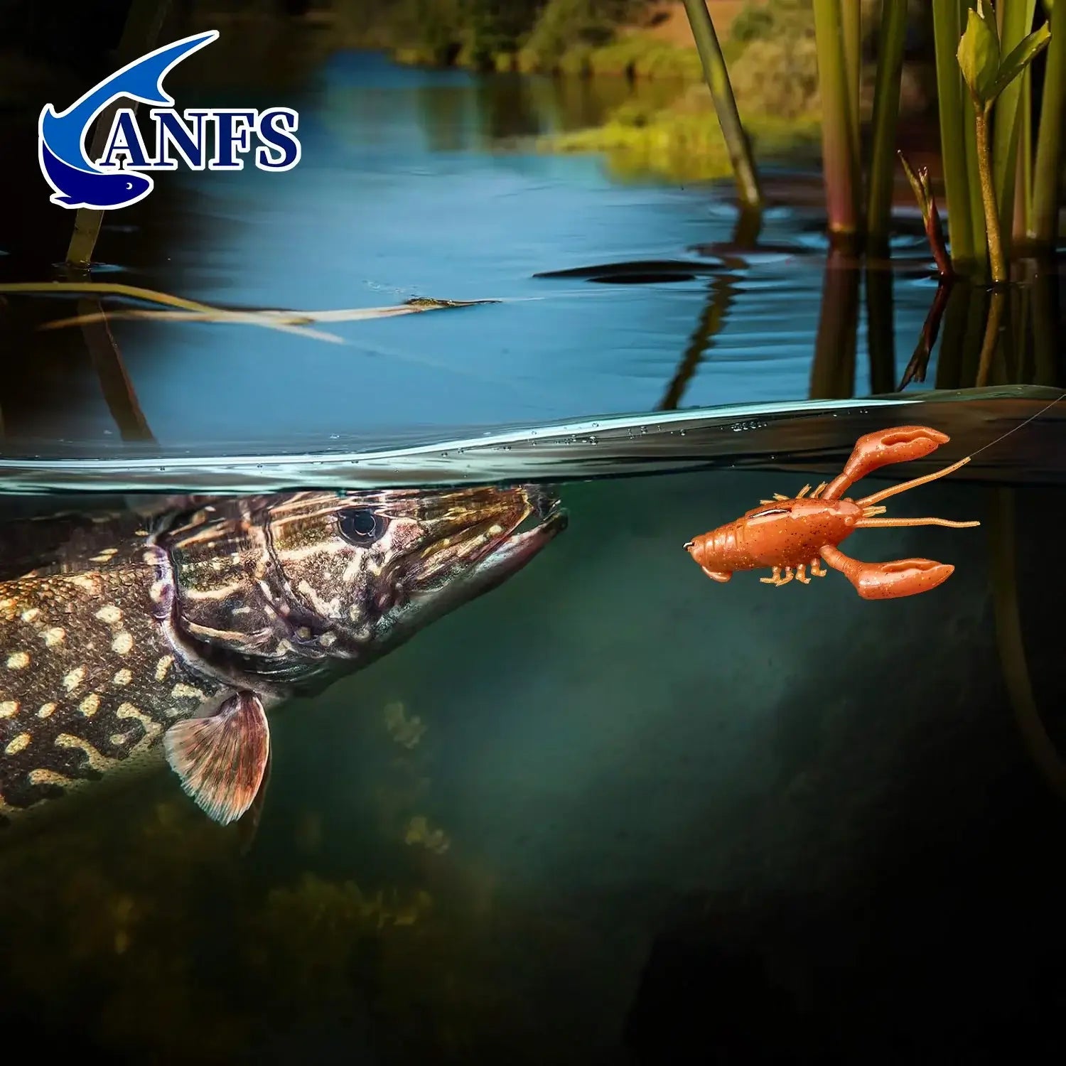 ANFS 1pc Realistic Soft Shrimp Lure-Artificial Bait for Saltwater and Freshwater Fishing, Perfect Fishing Gift for Angler