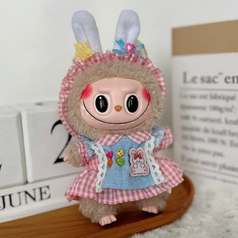 Cute Labubu Doll Jacket | 17cm Mini Doll Clothes