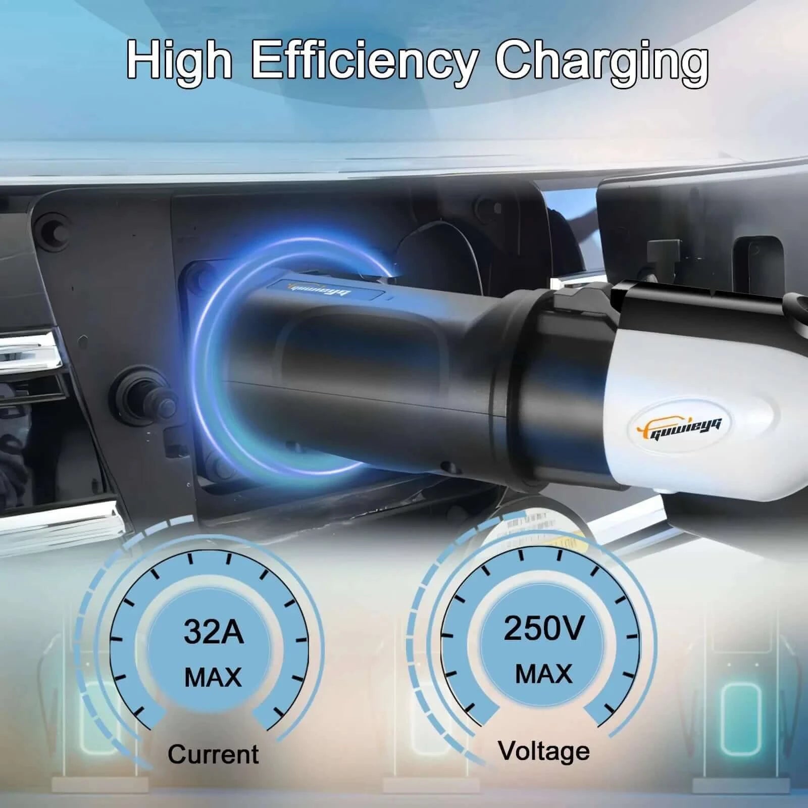 EVSE Adaptor 16A 32A Electric Vehicle Car EV Charger Connector SAE