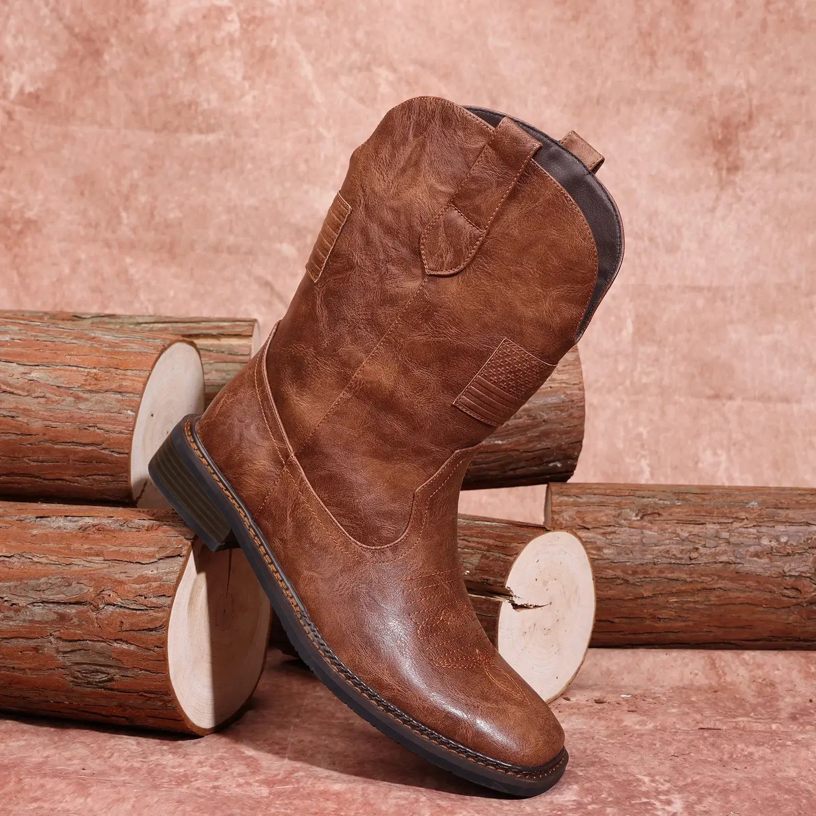 Stylish Cowboy Boots For Men - Square Toe Western Boot