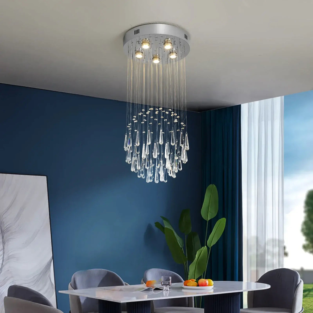 VETRULUS Modern Crystal Chandelier, Selectable Designs
