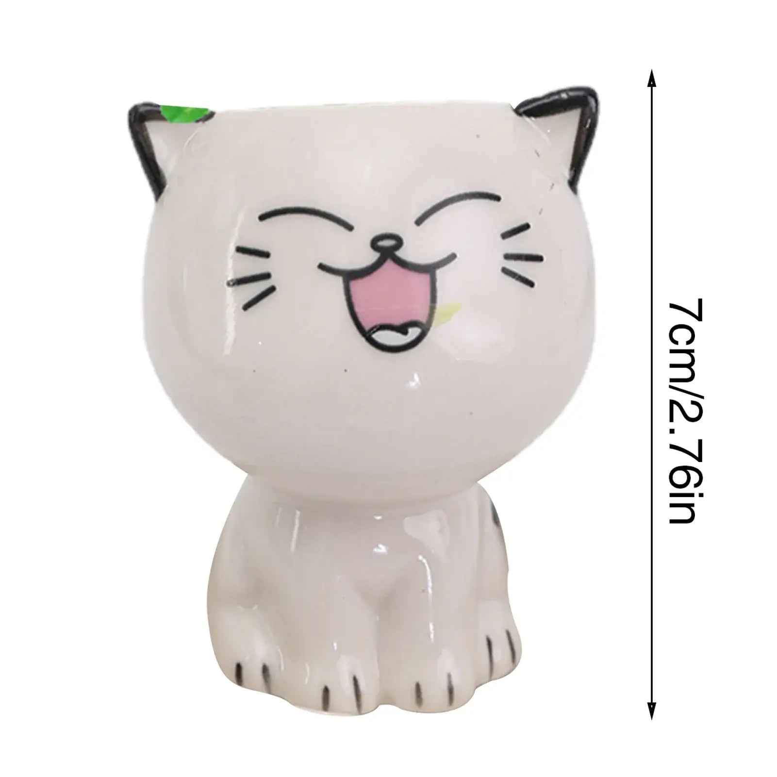 cat shaped succulent pot