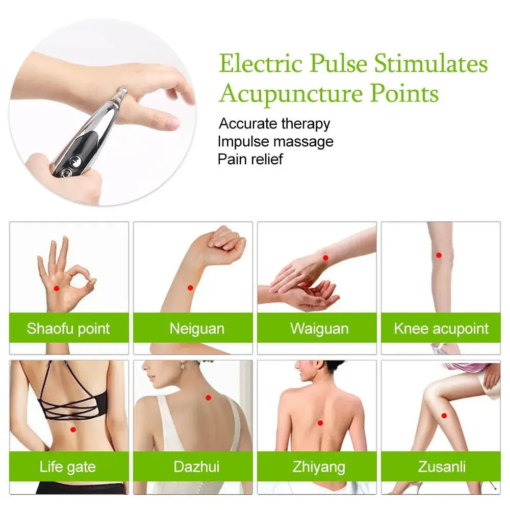 Rechargeable Electronic Acupuncture Pen for Pain Relief