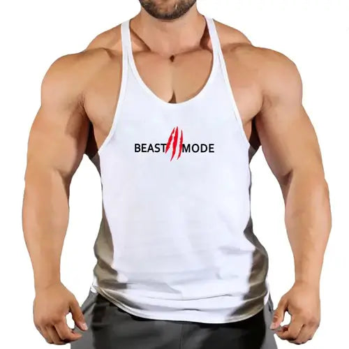 Brand Vest Muscle Fashion Gym Mens Back Tank Top Sleeveless Stringer