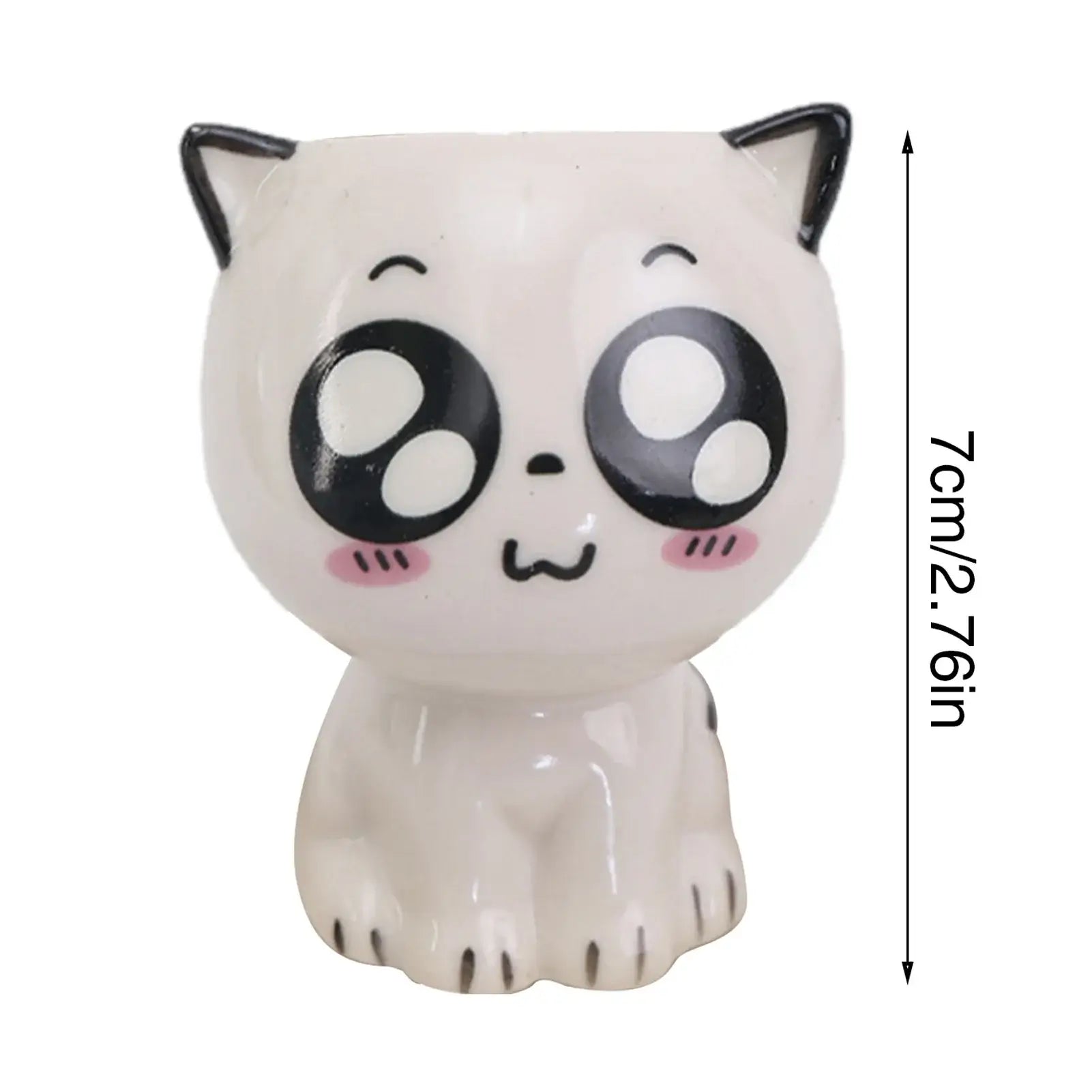 cat shaped succulent pot