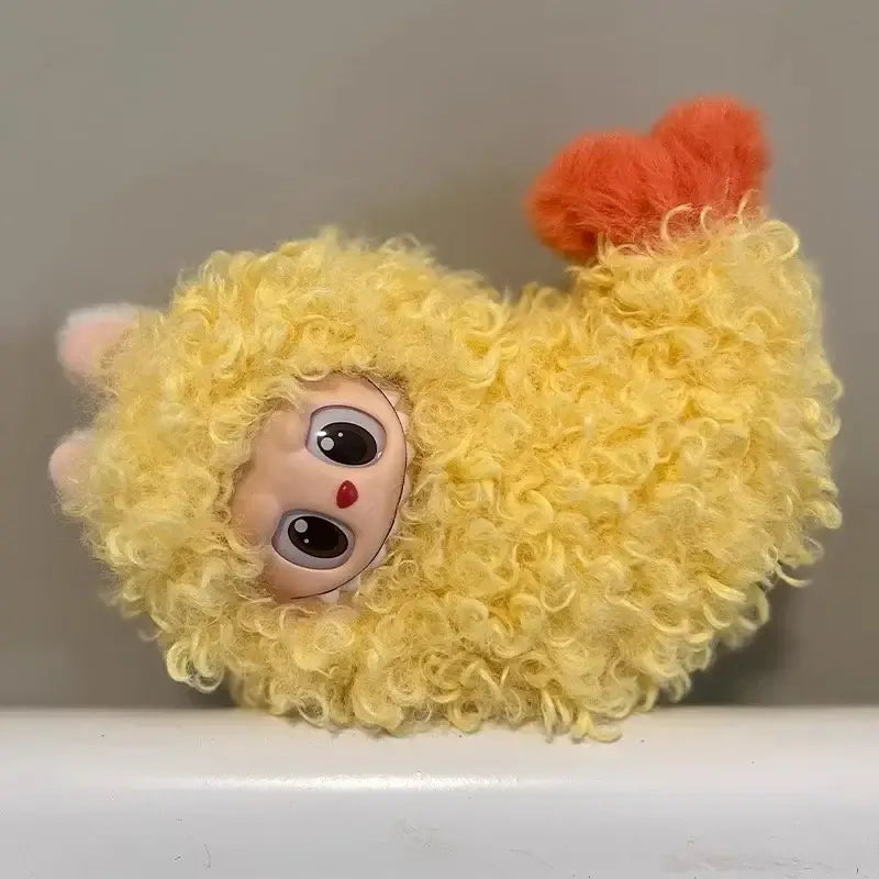 Labubu doll fried shrimp outfit