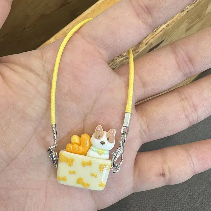 Labubu Doll 15-17cm Mini DIY Pet carrying bag Dress Up Plush Toy Accessories Dollhouse Hanging Neck Accessories Dollhouse Pendan