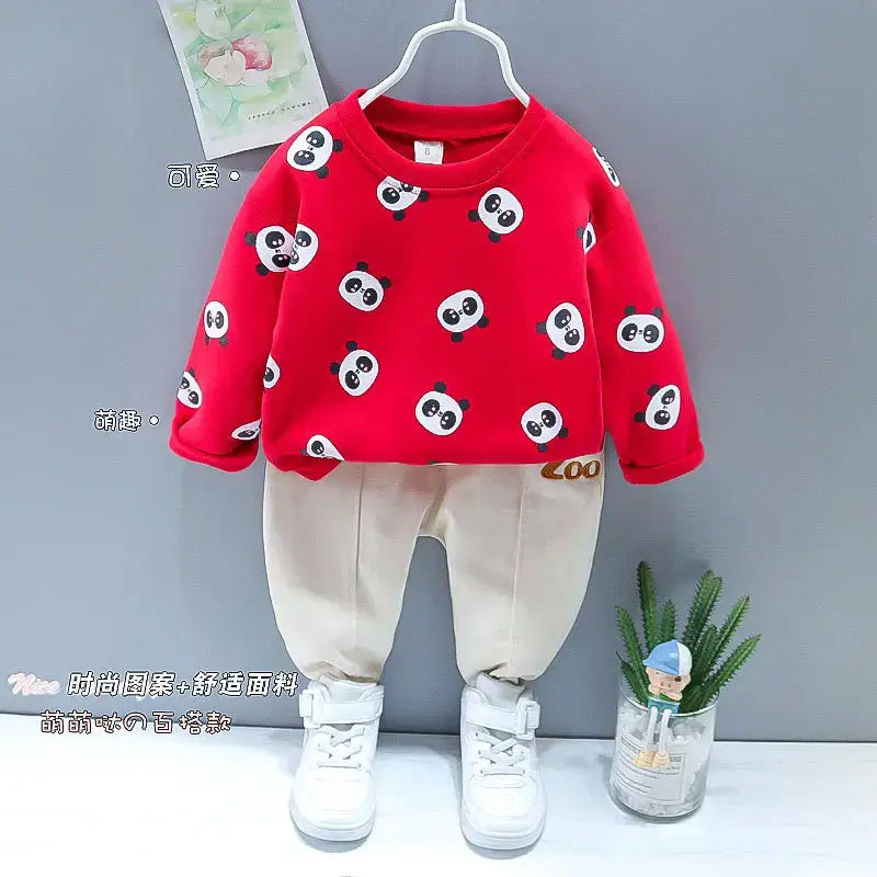 Cartoon Boy Tracksuits 2Pcs Set for 0-5 Years