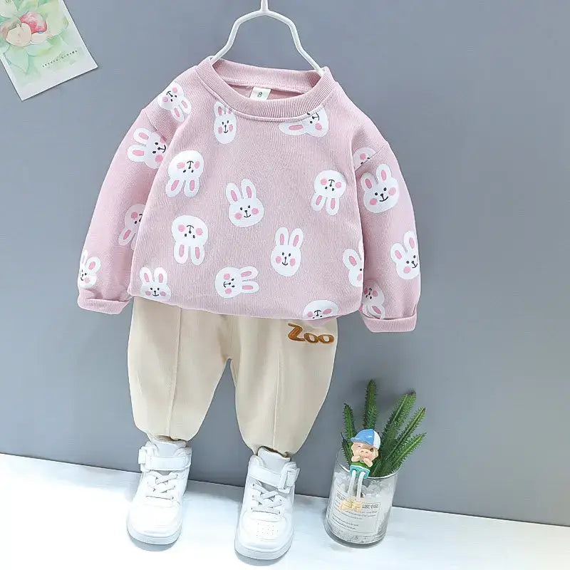 Cartoon Boy Tracksuits 2Pcs Set for 0-5 Years