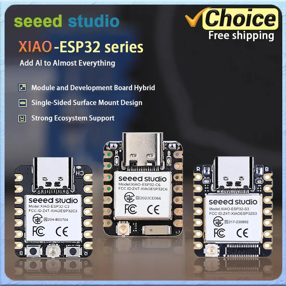 seeed studio XIAO ESP32-C3/C6/S3 optional Mini Development Board Module 2.4GHz WiFi,BlE 5.0,for Arduino IoT Intelligent system
