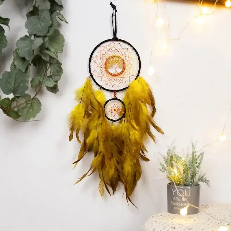 peacock feather dream catchers