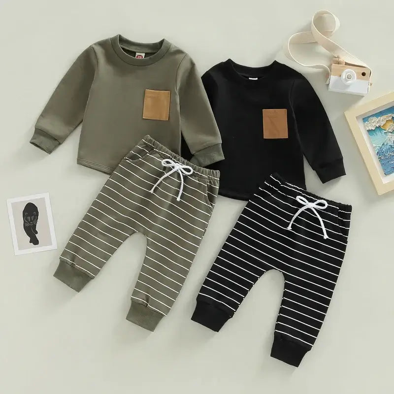 Toddler Boy Autumn Clothes Tracksuit - 2PCS Set