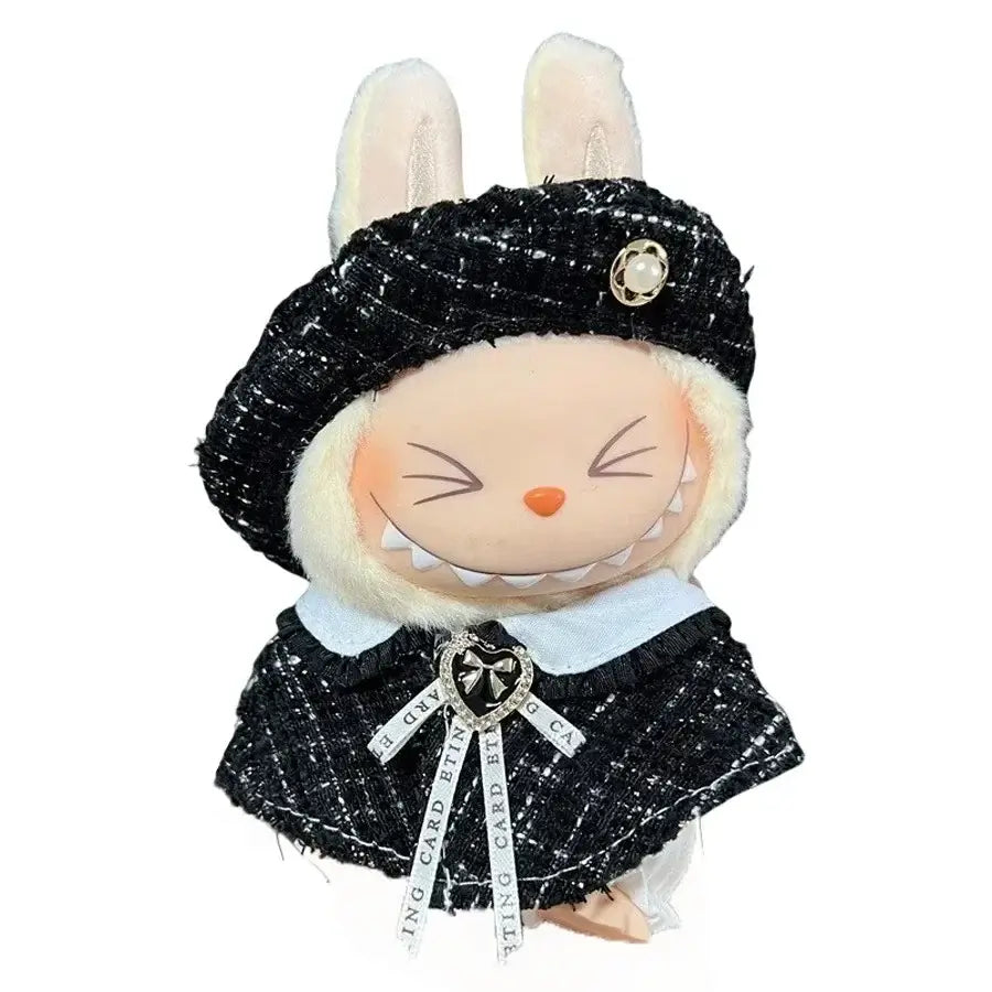 17cm Fashion Doll labubu Clothing Accessories Set Suitable for Boys Cute Plush Doll Clothes Suitable for Fashion