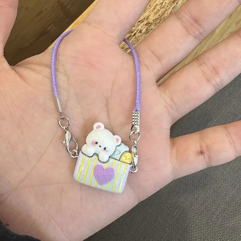 Labubu Doll 15-17cm Mini DIY Pet carrying bag Dress Up Plush Toy Accessories Dollhouse Hanging Neck Accessories Dollhouse Pendan