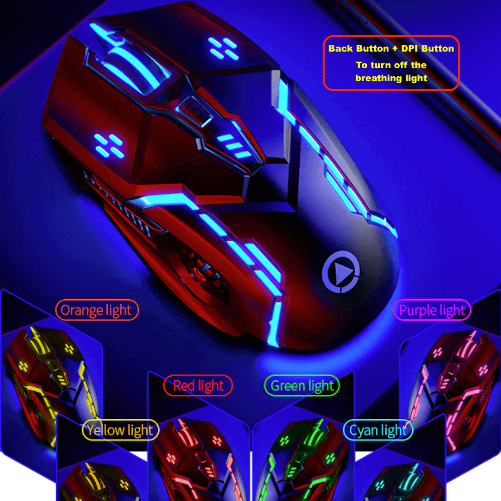 Dragon 6 Buttons 3200 DPI Gaming Mouse