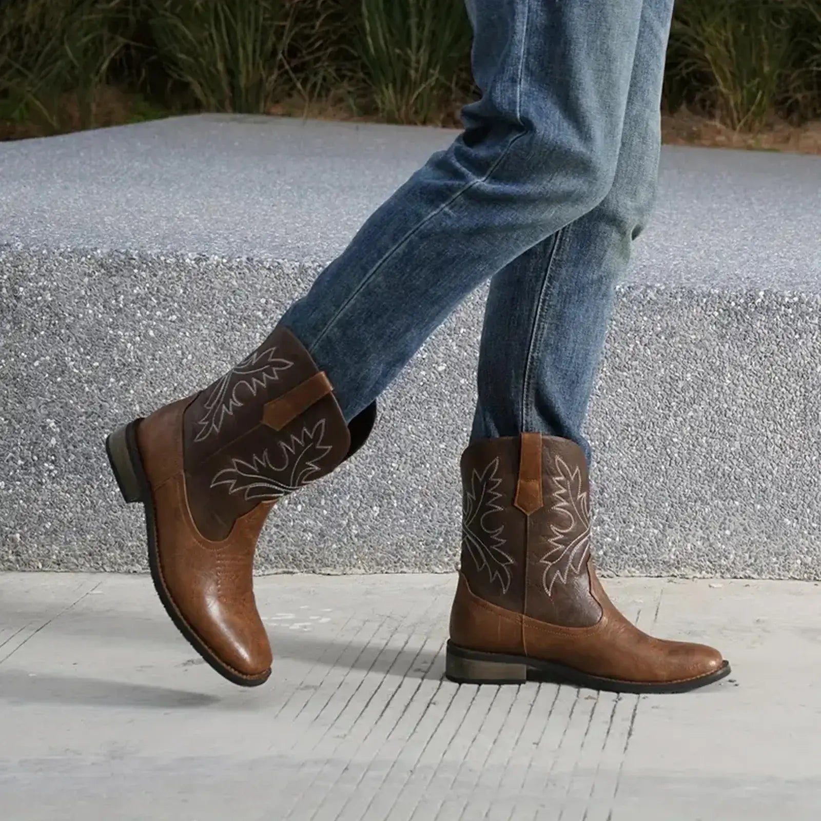 Cowboy Boots for Men - Classic Slip On Western Style
