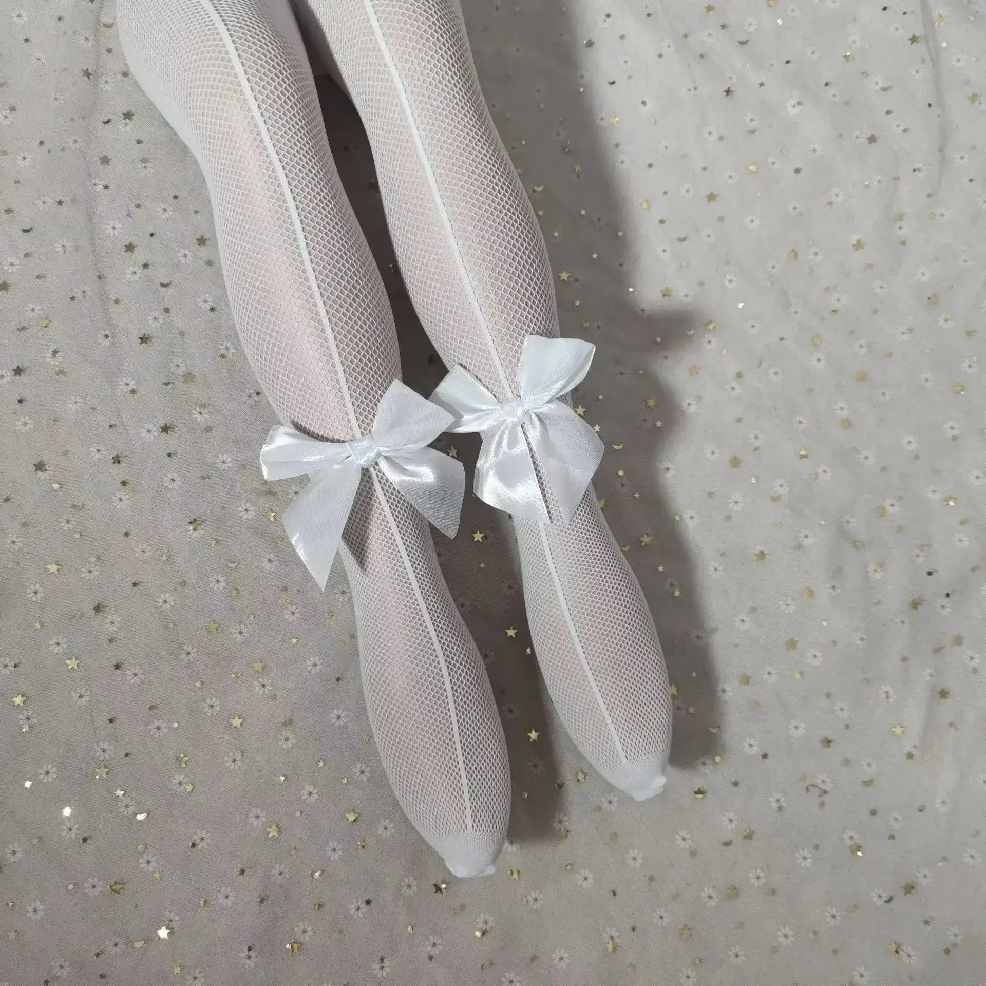 Fishing Net Stockings for Baby Girls Cute Large Bow Lolita Pantyhose Fad Sexy Black Hollow Mesh Nylon Tights Children&