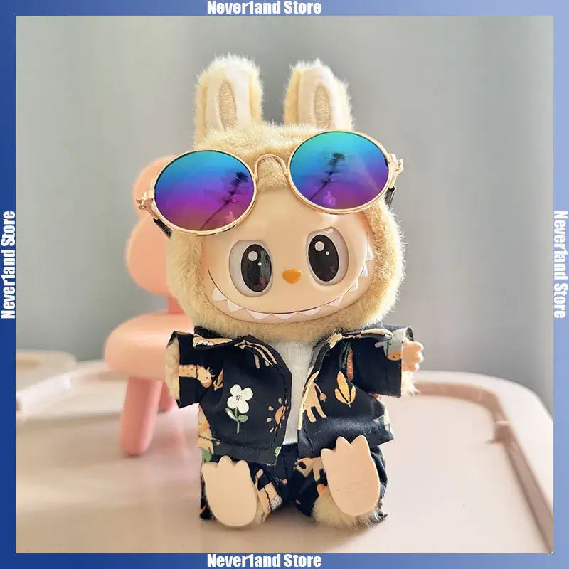 Stylish Beach Resort Overalls for Labubu Dolls - 1517cm