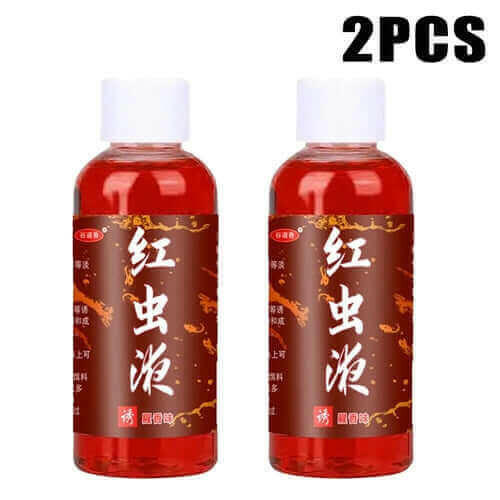 60ML Liquid Blood Worm Flavor Bait Additive Concentrated Red Worm