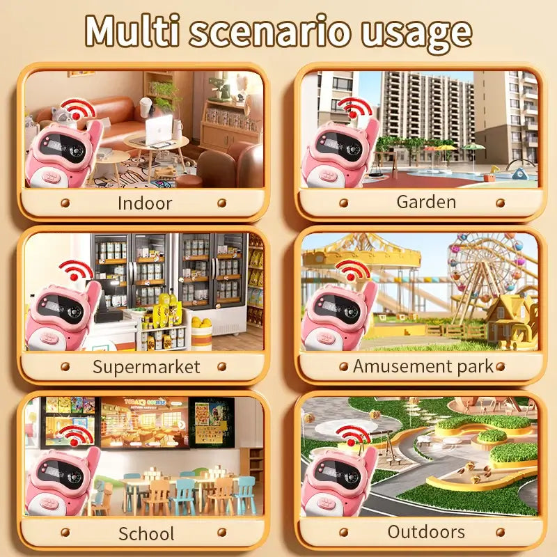 Walkie Talkie for Kids - 800M Range & USB Charging