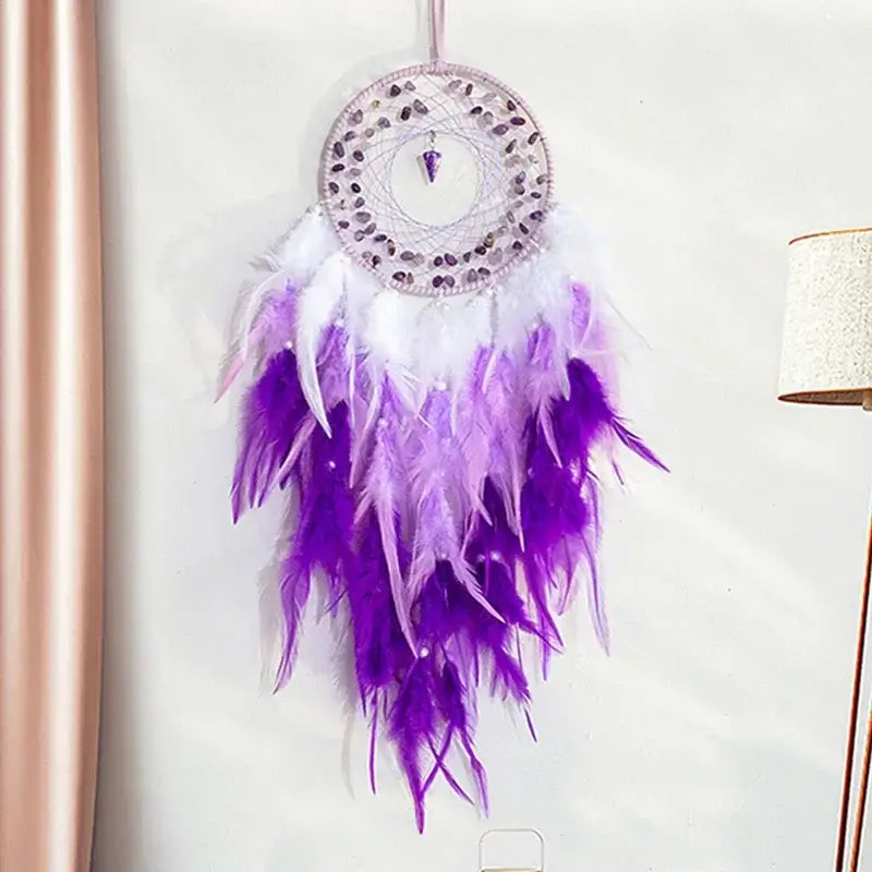 peacock feather dream catchers