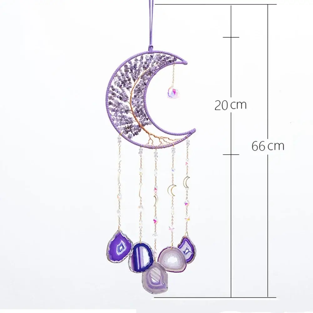 purple crystal dream catchers