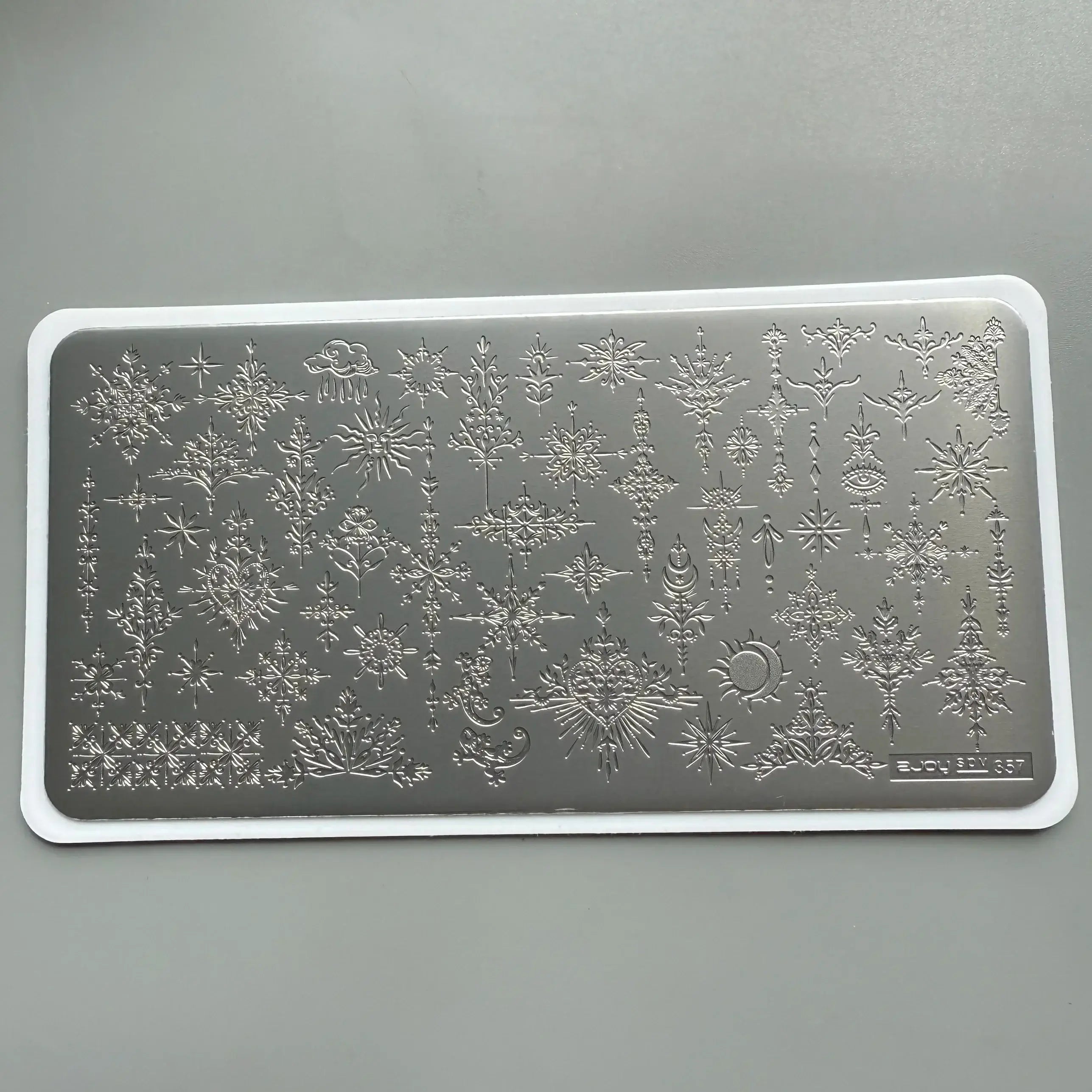 XMQ Nail Art Stamping Plates - Floral & Line Designs