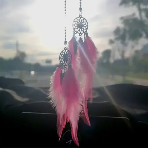 Dream Catcher Car Pendant Feather Mirror Hanging Pendant Home Decor