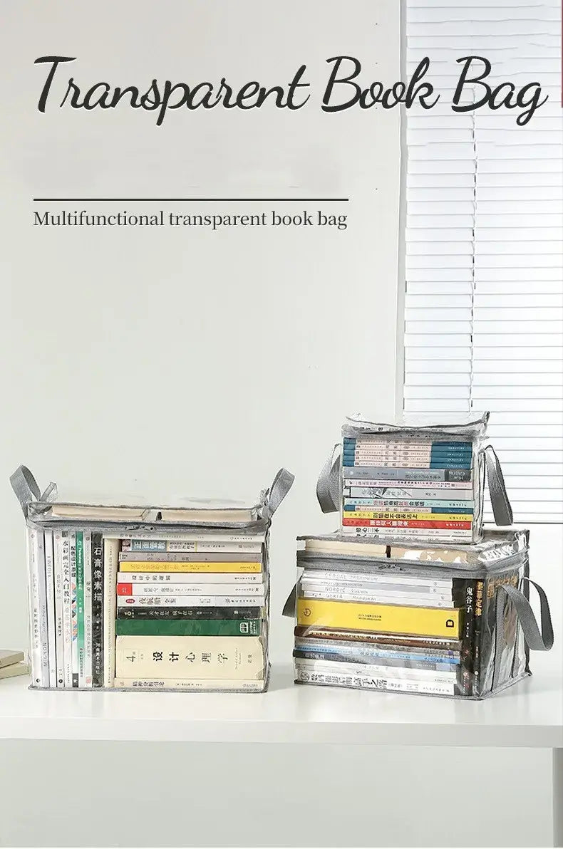 Foldable Book Box - Waterproof Organizer for Students