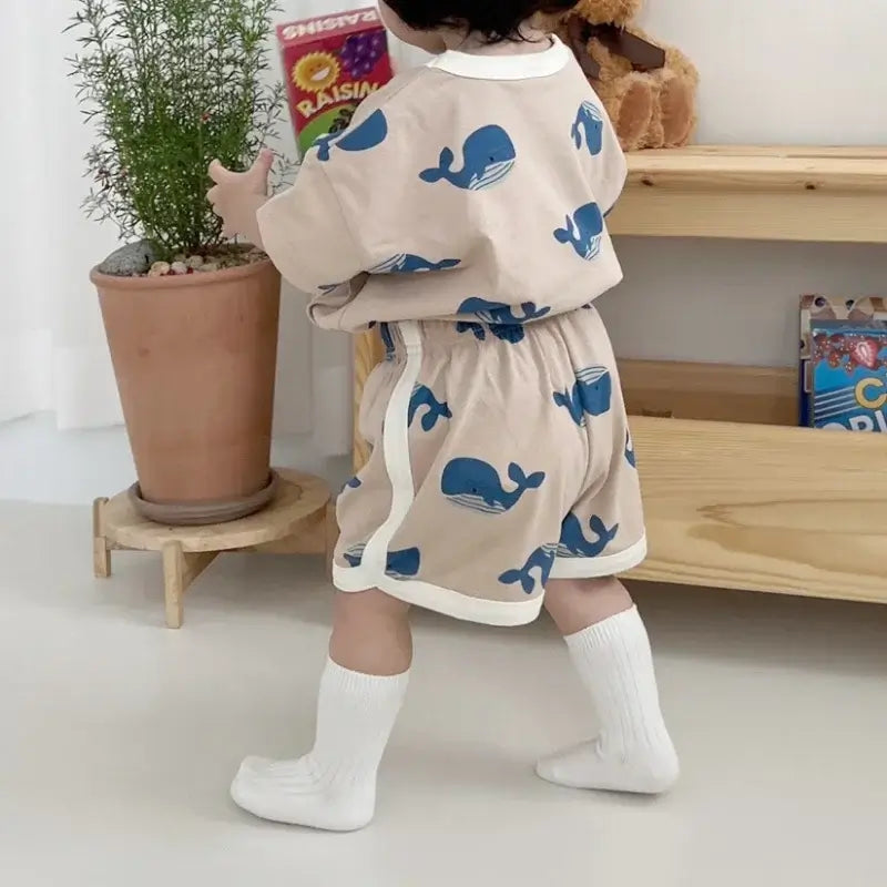 Baby Boy Clothing Set - Summer Cartoon Outfit