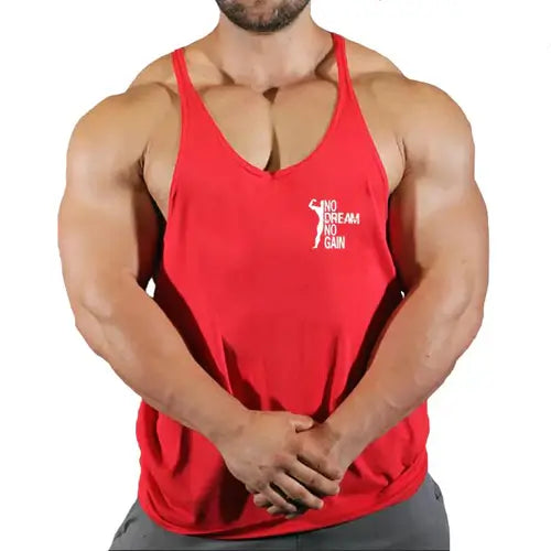 Brand Vest Muscle Sleeveless Singlets Fashion Workout Sports Shirt