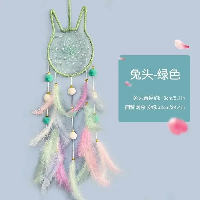 Cute Dream Catcher To Hang Home Decoration Star Moon Dreamcatcher Feather Ornaments Wall Hanging Interior Kid Room House Decor