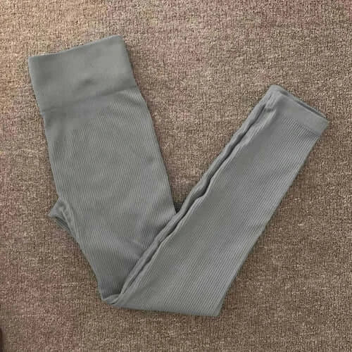 Women Seamless Yoga Set Gym Workout Clothes for Female Push Up Bra