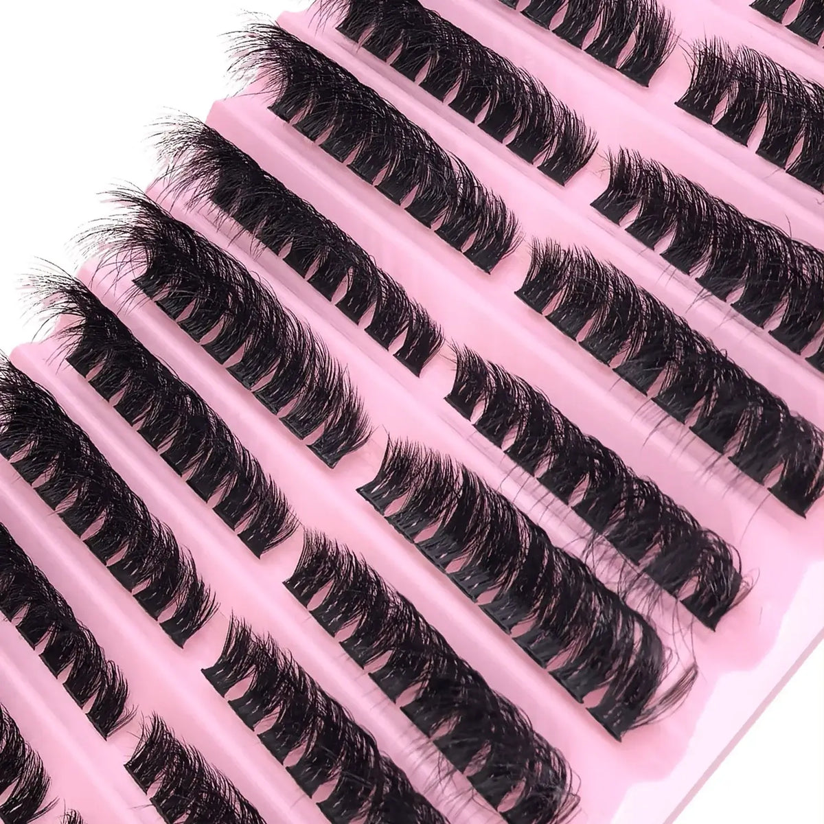 Eimny Individual Cluster Lashes – 160pcs | 8–16mm Mixed Tray | 80D–100D Volume | DIY Eyelash Extensions | Natural Look