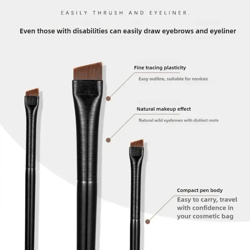 oblique eyebrow brush