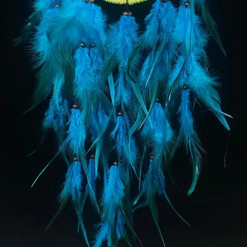 emerald green dream catcher wall hanging