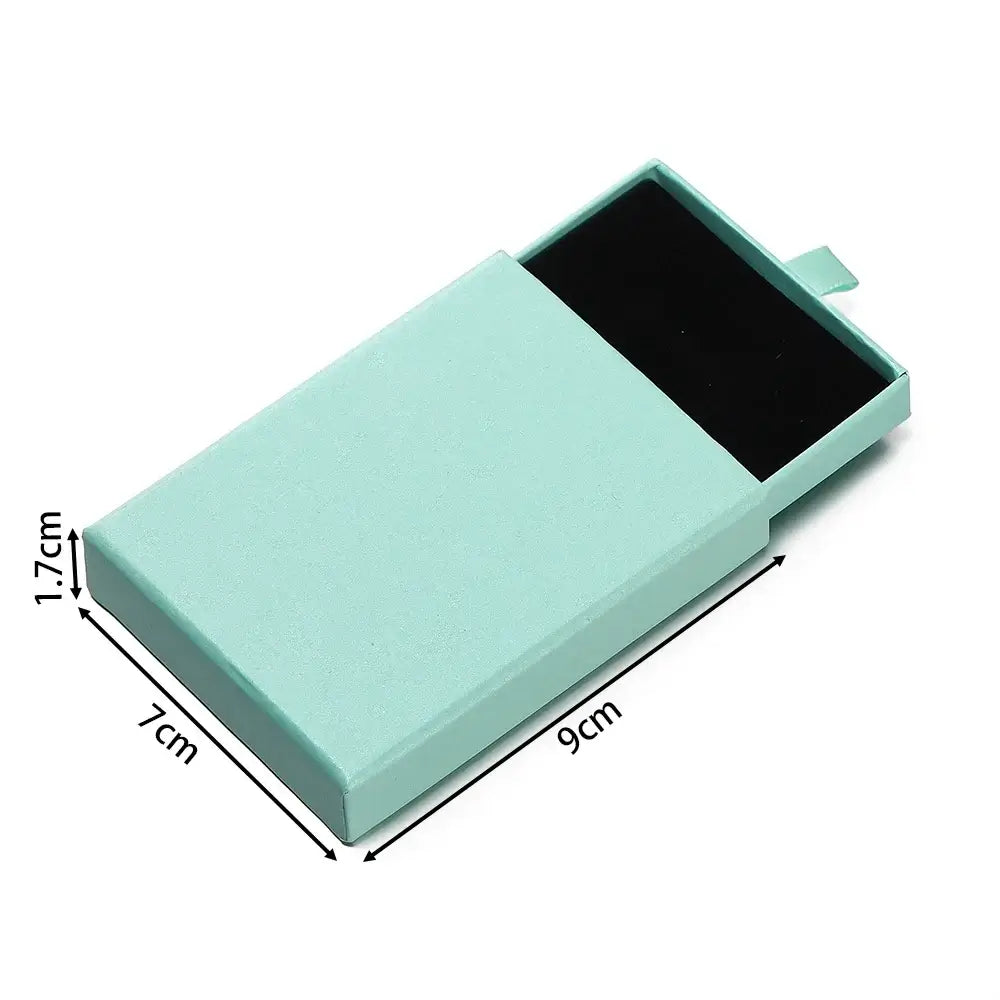 Creative Drawer Jewelry Packaging Box Necklace Ring Earing Bracelet Storage Organizer Display Stand Solid Color Paper Gift 2030
