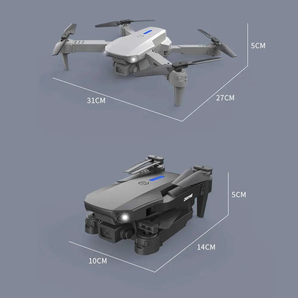 New E88Pro RC Drone 4K Professinal With 1080P Wide Angle Dual HD