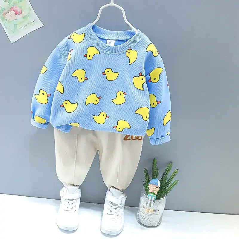 Cartoon Boy Tracksuits 2Pcs Set for 0-5 Years