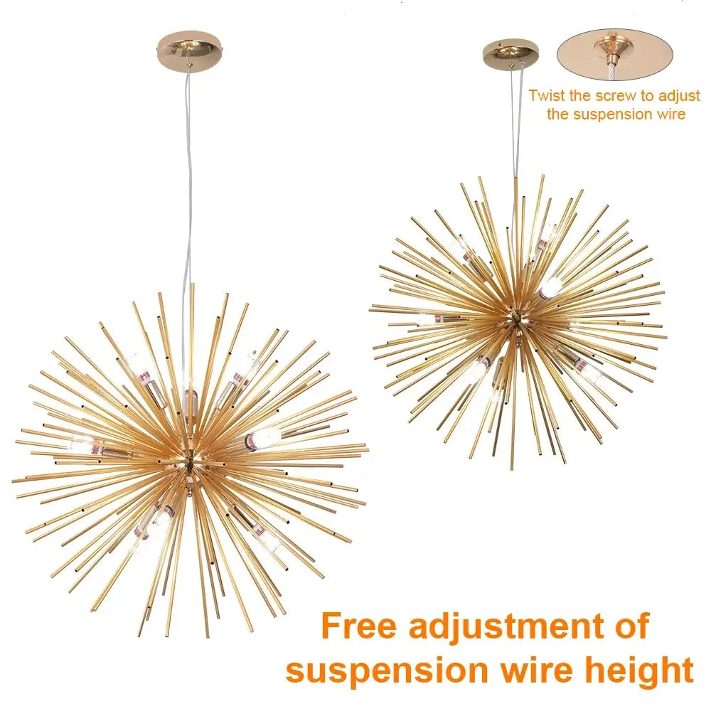 VETRULUS Dandelion-Style Chandelier, Selectable Designs