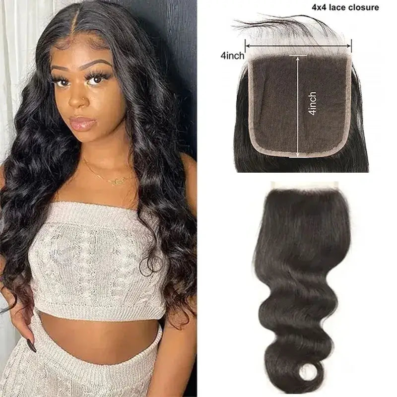 PerisModa Body Wave Bundles With Closure 12A 5x5 4x4 HD Transparent Lace Virgin Brazilian Human Hair Extensions Natural Hair