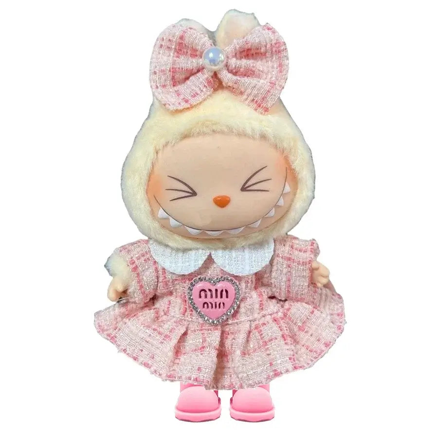 17cm Fashion Doll labubu Clothing Accessories Set Suitable for Boys Cute Plush Doll Clothes Suitable for Fashion