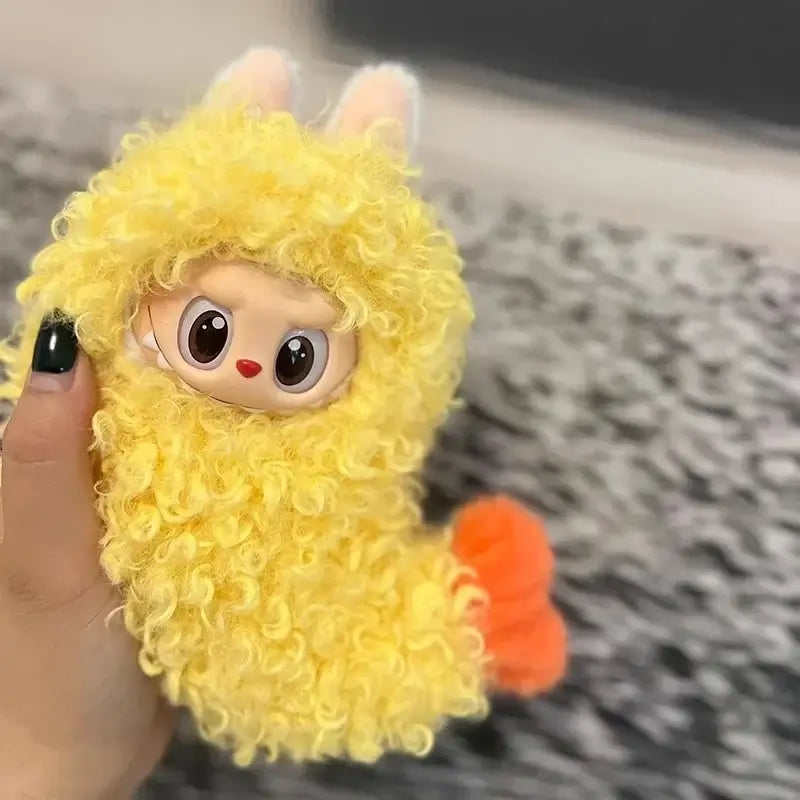 Labubu doll fried shrimp outfit