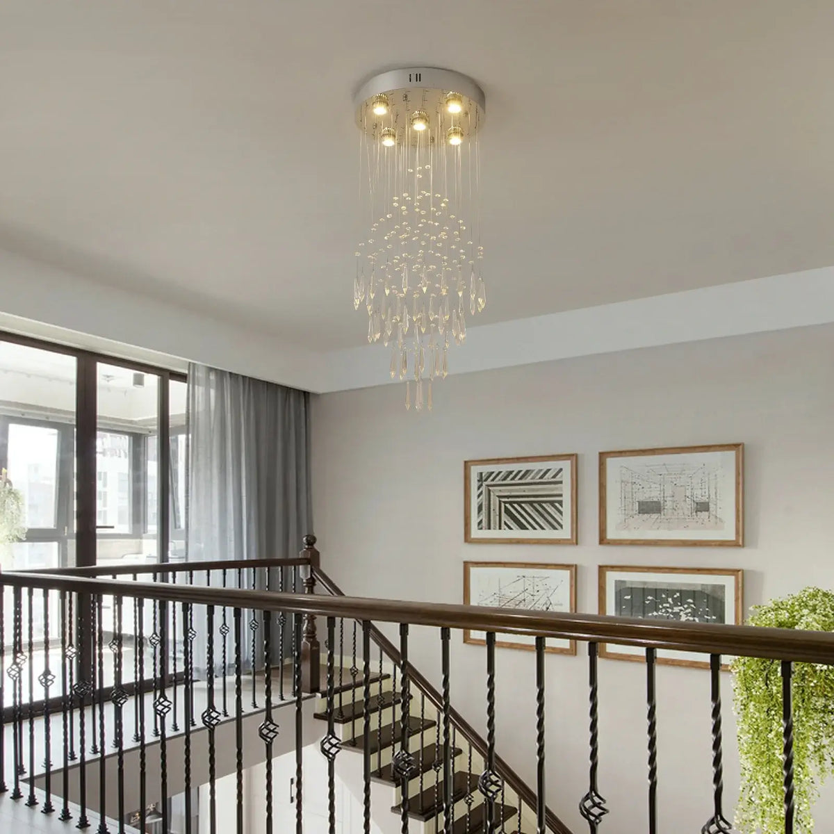 VETRULUS Modern Crystal Chandelier, Selectable Designs
