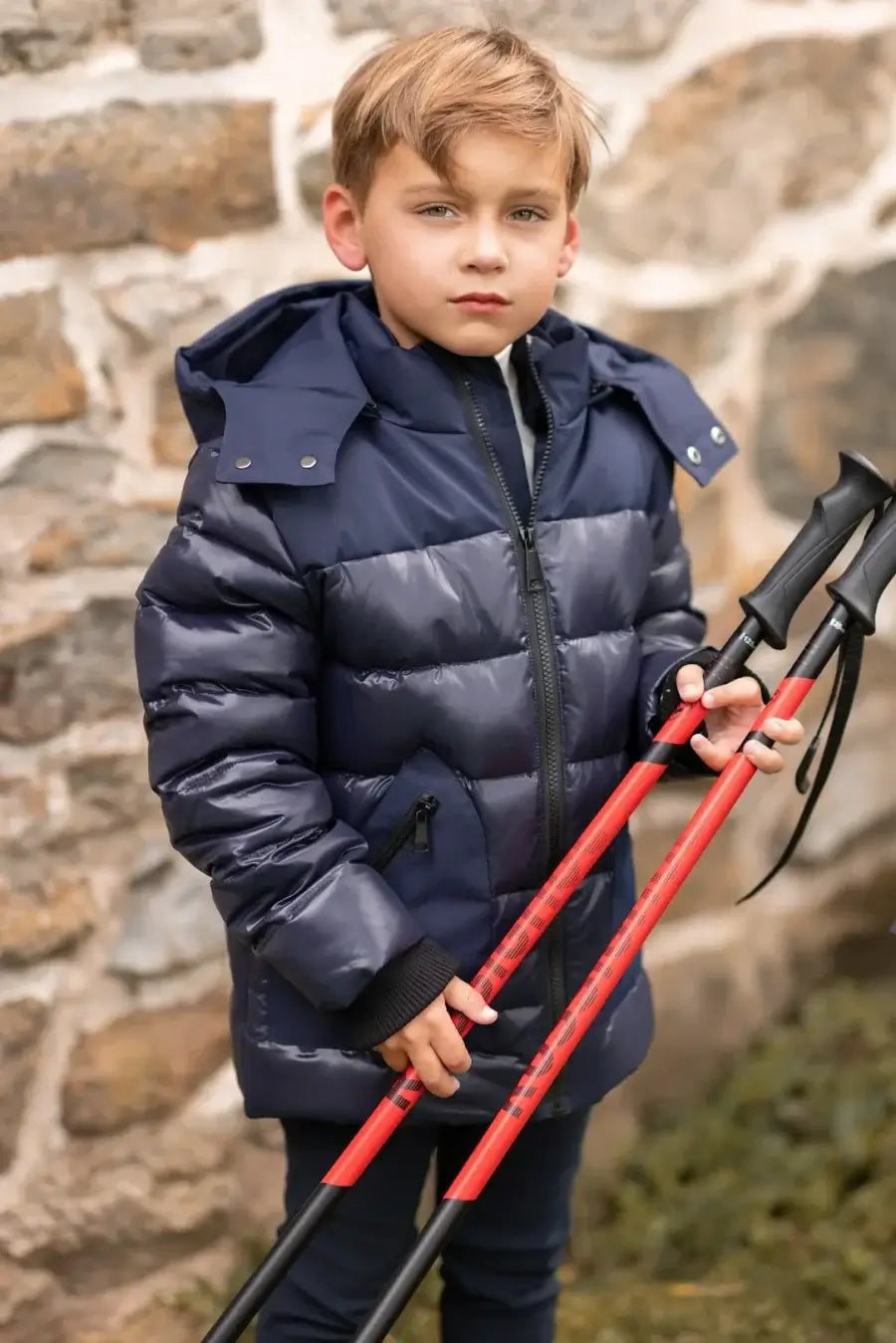 kids winter coat white duck down