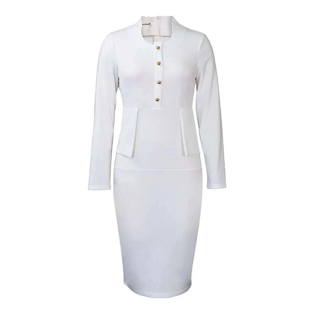 Plus Size Autumn And Winter New Solid Color V-Neck Long Sleeved