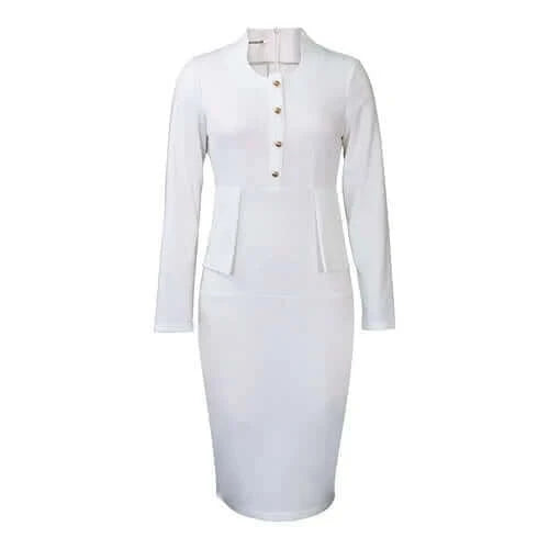 Plus Size Autumn And Winter New Solid Color V-Neck Long Sleeved