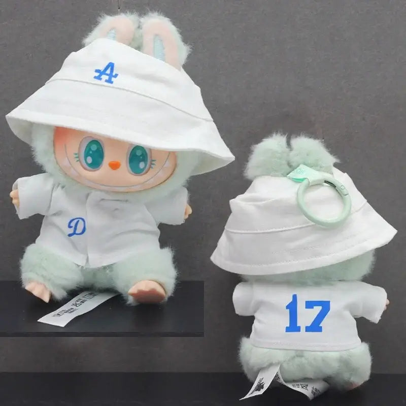 Labubu Doll Clothes - Party Number 17 Baseball Outfit